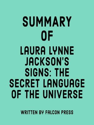 cover image of Summary of Laura Lynne Jackson's Signs